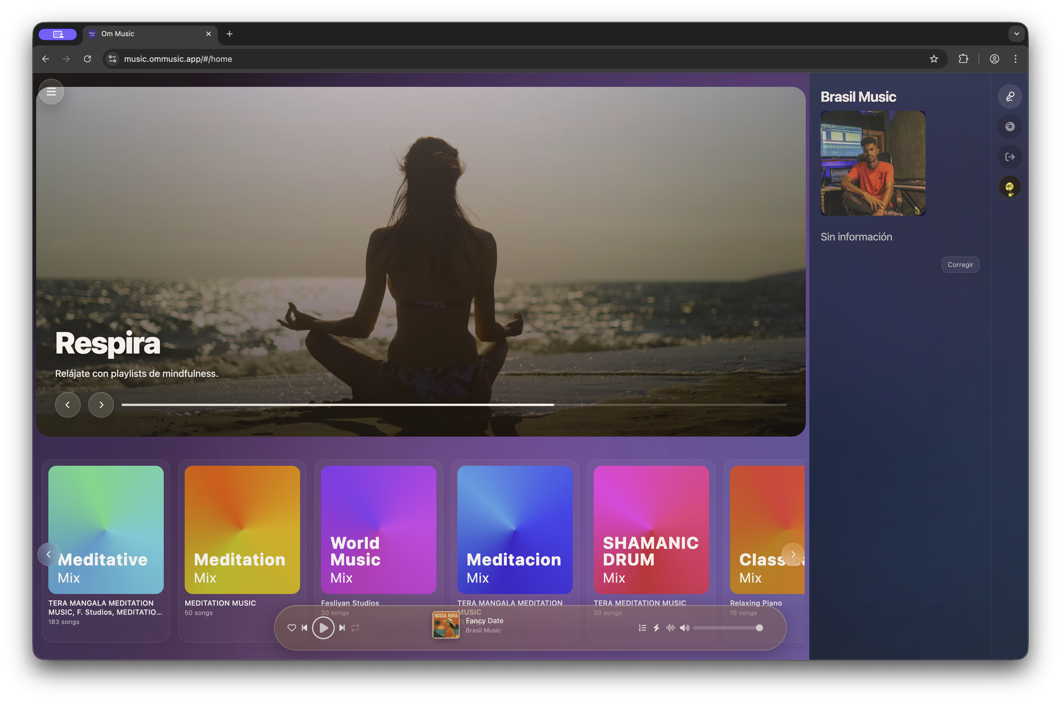 Sesion creativa en Om Music